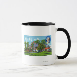 Yttre beskåda av den Mark Twain minnesmärken Mugg