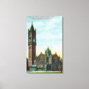 Yttre beskåda av den nya gammala söderkyrkan canvastryck