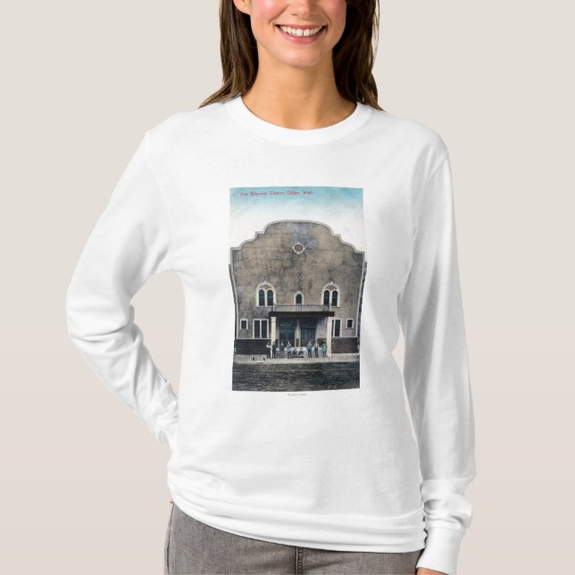Yttre beskåda av den nya Ridgeway theatren Tee Shirt (Framsida)