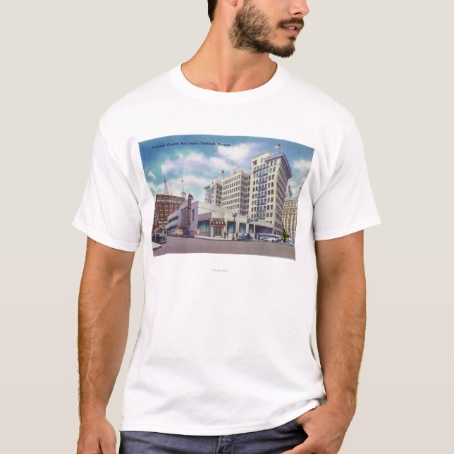 Yttre beskåda av den Portland centralbussen Tee (Framsida)