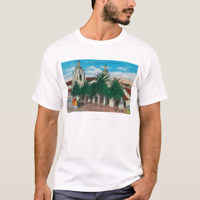 Yttre beskåda av den Santa Fe stationen Tee Shirt (Framsida)