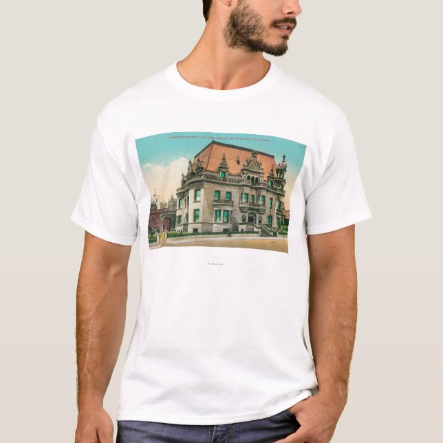 Yttre beskåda av den Spreckels herrgården, Skåpbil Tee Shirt (Framsida)