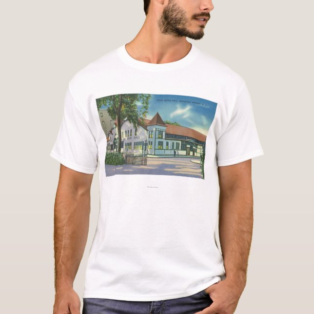 Yttre beskåda av den statliga drinken Hall T-shirt (Framsida)