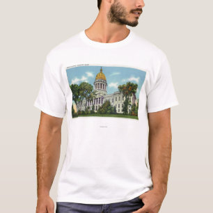 Yttre beskåda av den statliga huvudstadbyggnaden tee shirt