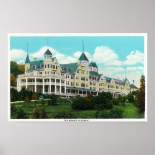 Yttre beskåda av det angenäma hotellet för poster