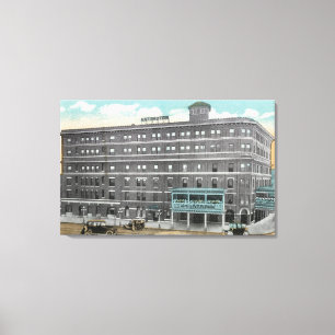 Yttre beskåda av det Arlington hotellet Canvastryck
