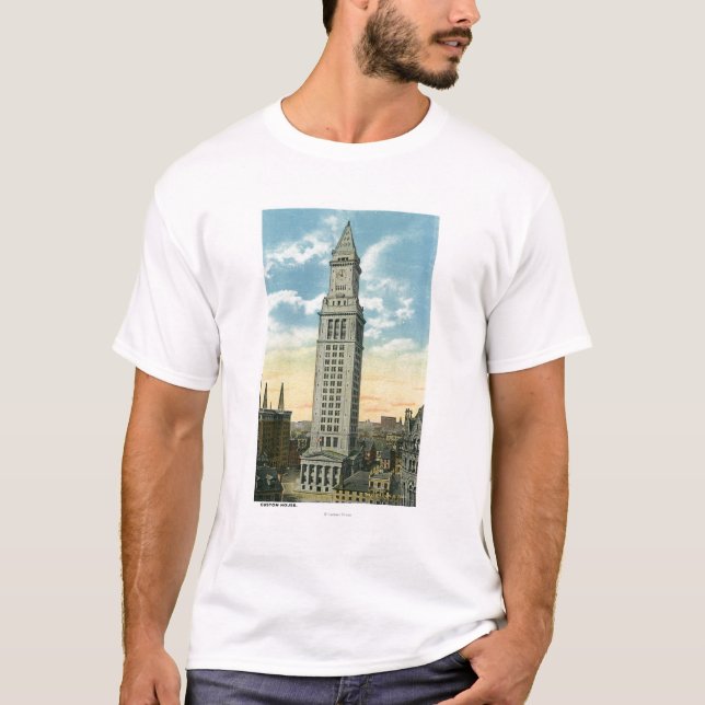 Yttre beskåda av det beställnings- huset t shirt (Framsida)