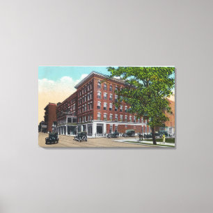 Yttre beskåda av det Carlton hotellet Canvastryck