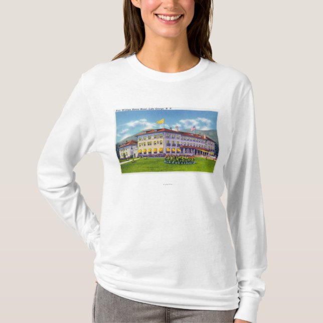Yttre beskåda av det Fort William Henry hotellet T-shirt (Framsida)