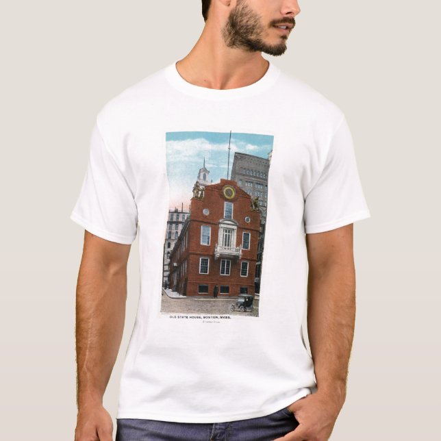 Yttre beskåda av det gammalt påstår huset nr. 2 t-shirt (Framsida)