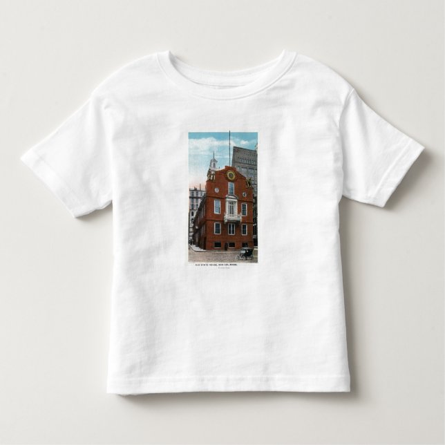 Yttre beskåda av det gammalt påstår huset nr. 2 t-shirt (Framsida)