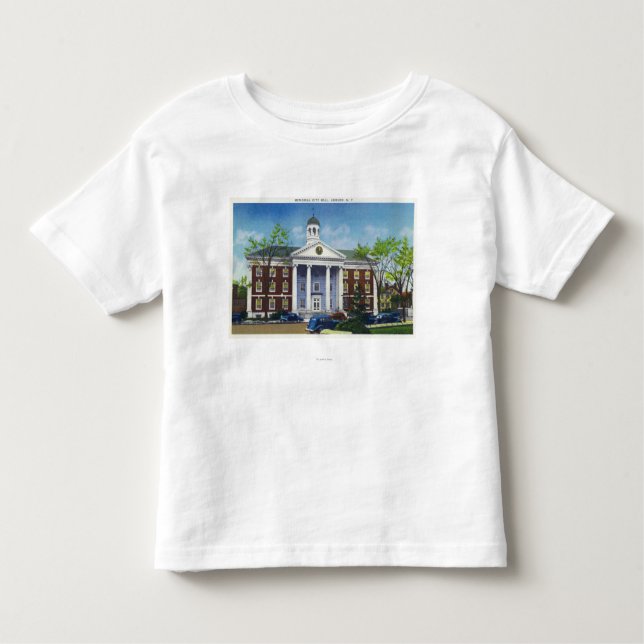 Yttre beskåda av det minnes- stadshuset t shirt (Framsida)
