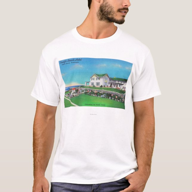 Yttre beskåda av det Stillahavs- strandhotellet T-shirt (Framsida)