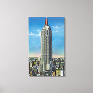 Yttre beskåda av empire state Bldg Canvastryck