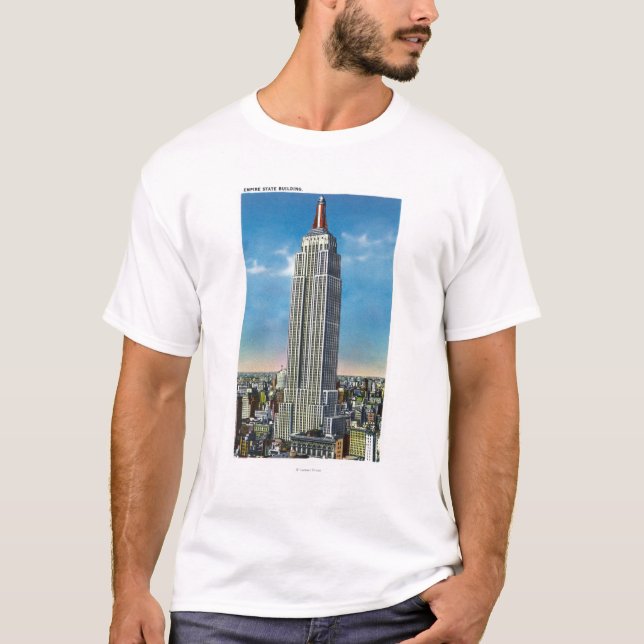 Yttre beskåda av empire state Bldg Tee (Framsida)