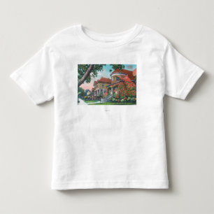 Yttre beskåda av en typisk uppehåll t shirt