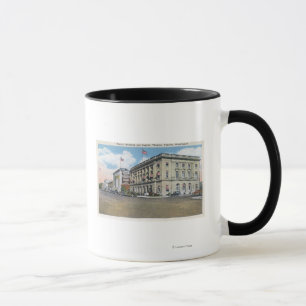 Yttre beskåda av federal Bldg, huvudstadTheatre Mugg