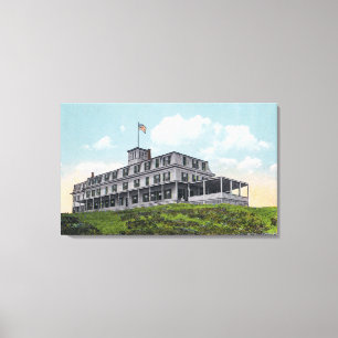 Yttre beskåda av flintklippahotellet canvastryck