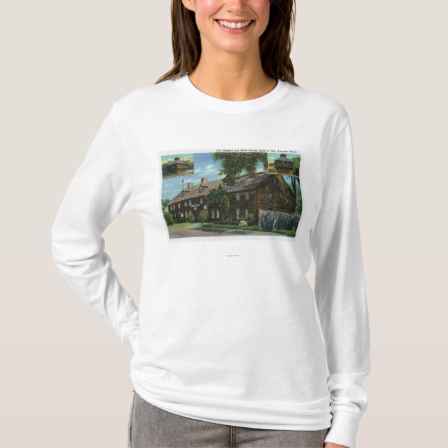 Yttre beskåda av Ft. Westerna och kvarterhus Tee Shirt (Framsida)