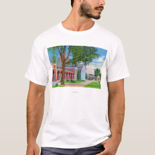 Yttre beskåda av Hall av vårar och jordning T-shirt