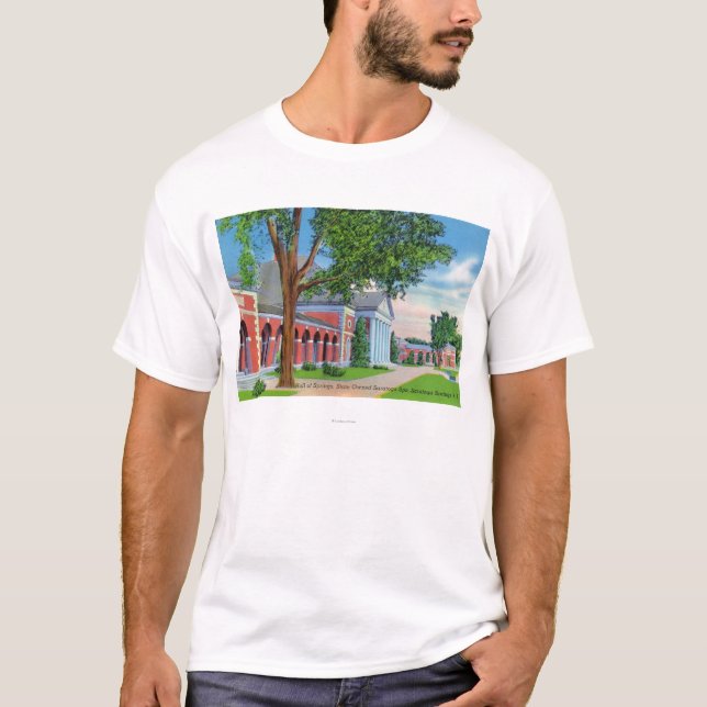 Yttre beskåda av Hall av vårar och jordning T-shirt (Framsida)