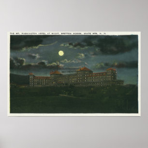 Yttre beskåda av hotell för Mt Washington på Poster