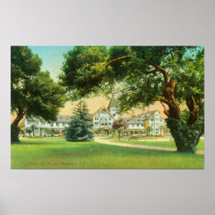 Yttre beskåda av hotellet del Monte Poster
