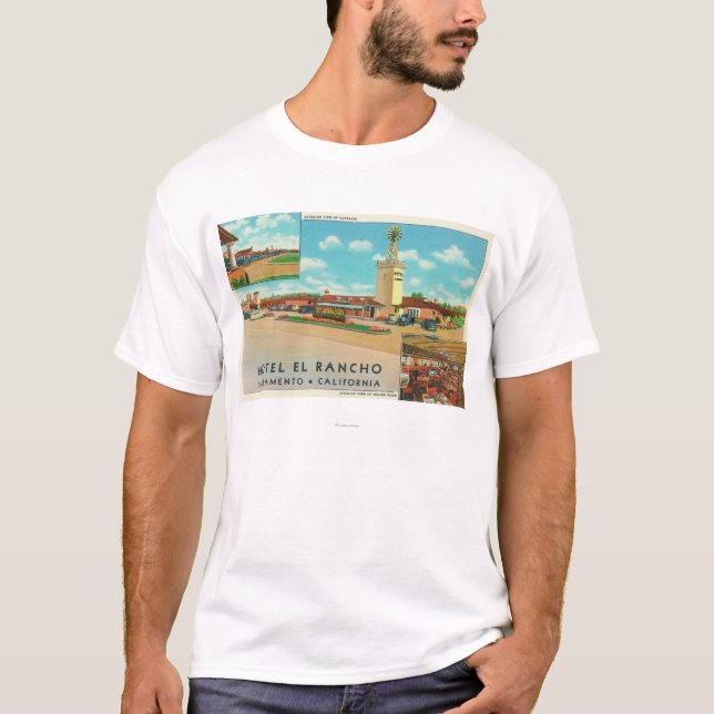 Yttre beskåda av hotellet el Rancho T-shirt (Framsida)