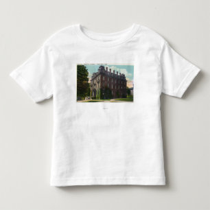 Yttre beskåda av Judd Hall, Wesleyan universitete T Shirt
