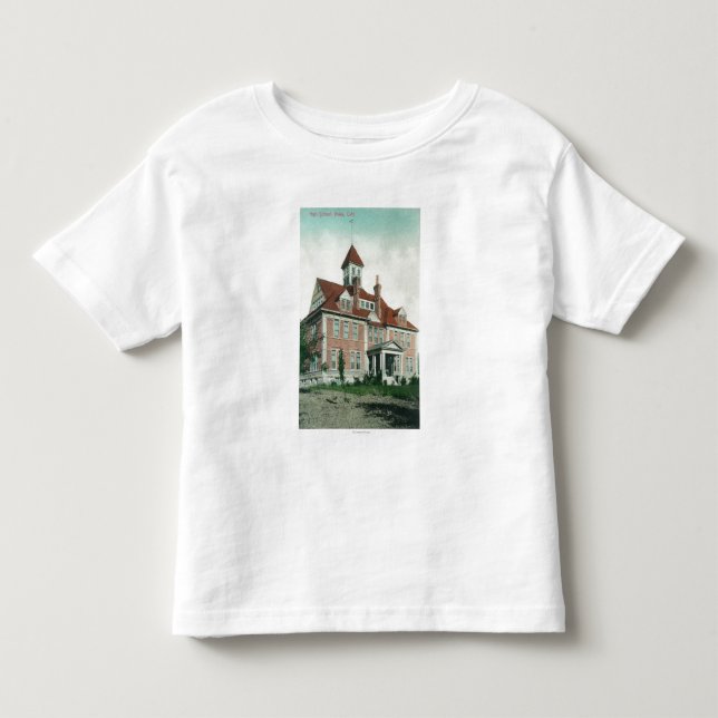 Yttre beskåda av kicken SchoolYreka, CA Tee Shirt (Framsida)