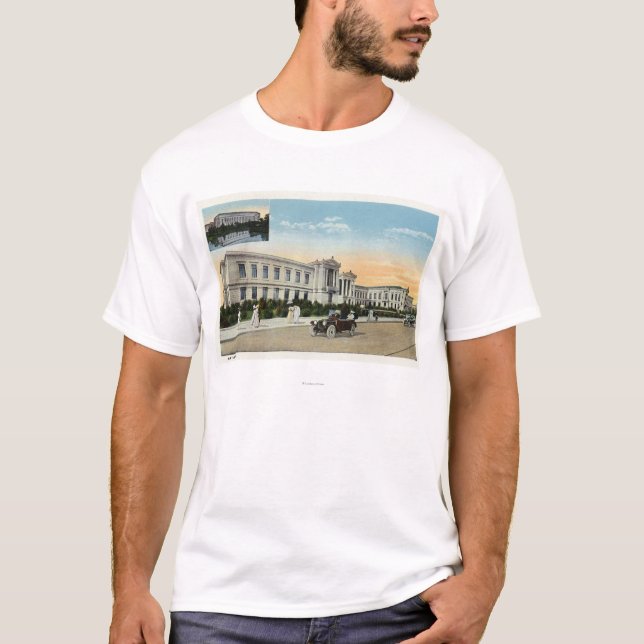Yttre beskåda av konstmusemet nr. 2 t shirt (Framsida)
