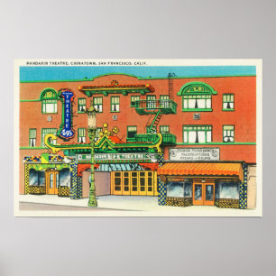 Yttre beskåda av Mandarintheatren, Poster