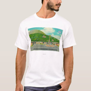 Yttre beskåda av motell för Mt. Si Tee Shirt