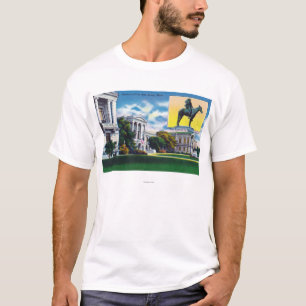 Yttre beskåda av museet av konster tee shirt