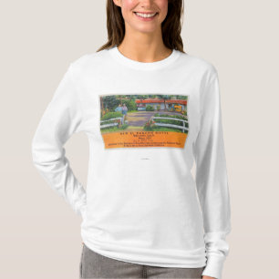 Yttre beskåda av nytt motell för El Rancho T Shirt
