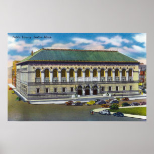 Yttre beskåda av offentligt bibliotek poster