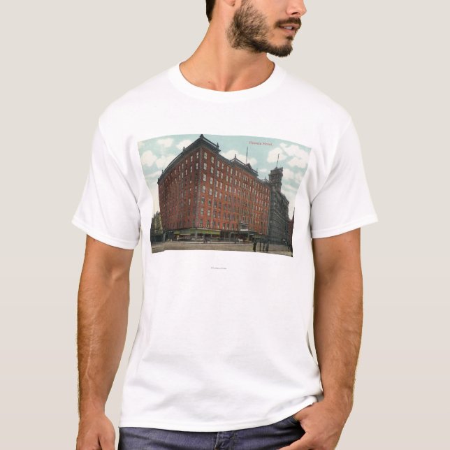 Yttre beskåda av överhethotell tee shirt (Framsida)