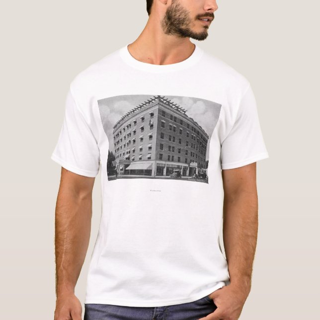 Yttre beskåda av Owyheen HotelBoise, legitimation T Shirt (Framsida)