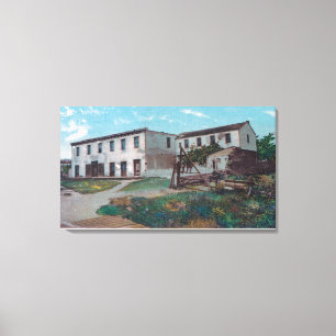 Yttre beskåda av Robert Louis Stevenson Residenc Canvastryck