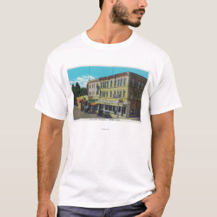 Yttre beskåda av slotten HotelUkiah, CA T-shirt