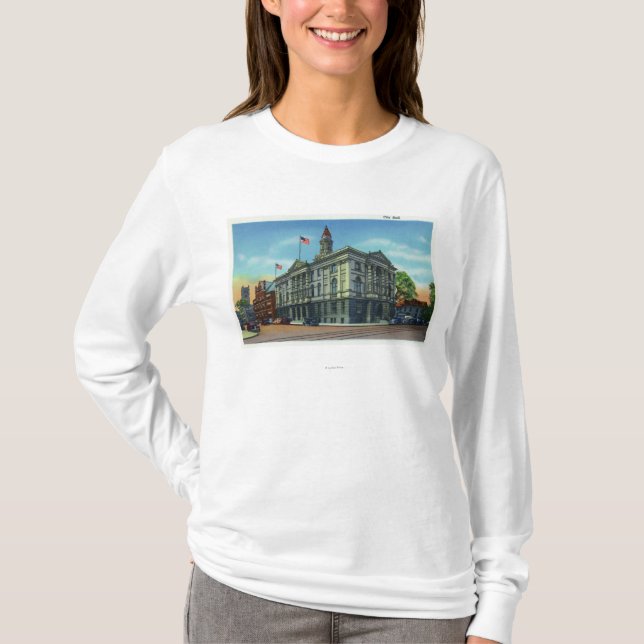 Yttre beskåda av stadshus 3 t shirt (Framsida)