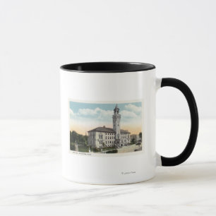 Yttre beskåda av stadshus mugg