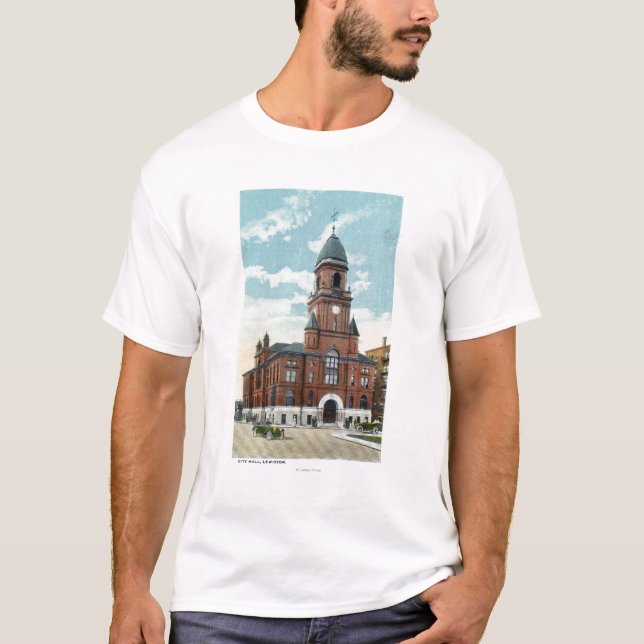 Yttre beskåda av stadshus t-shirt (Framsida)