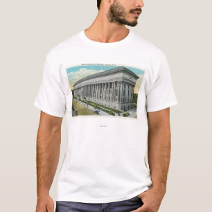 Yttre beskåda av statlig bilda byggnad tee
