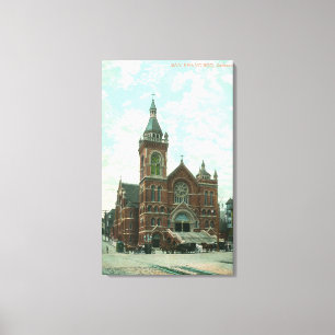 Yttre beskåda av Sts Mary domkyrka Canvastryck