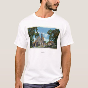 Yttre beskåda av Sts Mary kyrka och prästgård Tröja
