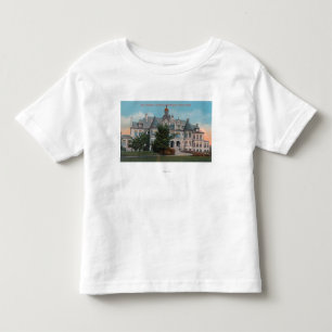Yttre beskåda av universiteten av WA huvudsaklig Tee Shirt
