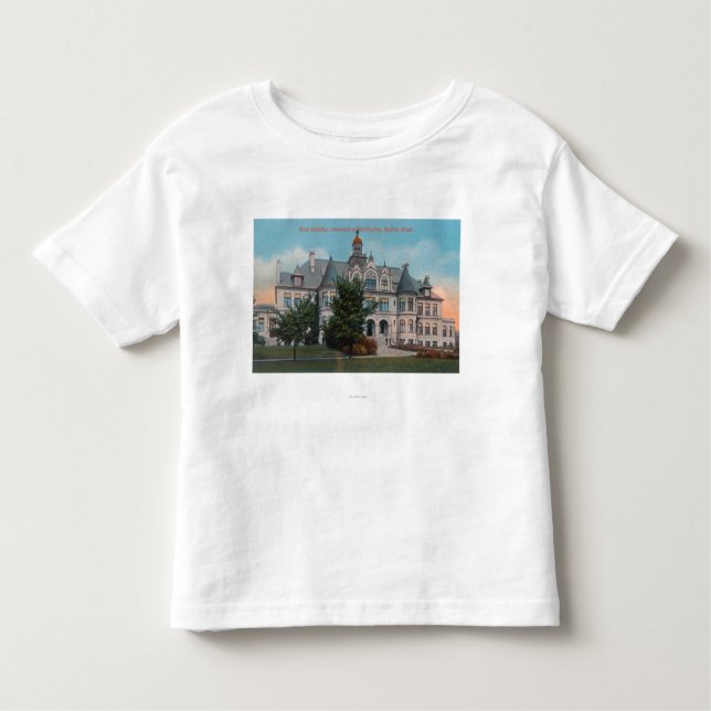 Yttre beskåda av universiteten av WA huvudsaklig Tee Shirt (Framsida)