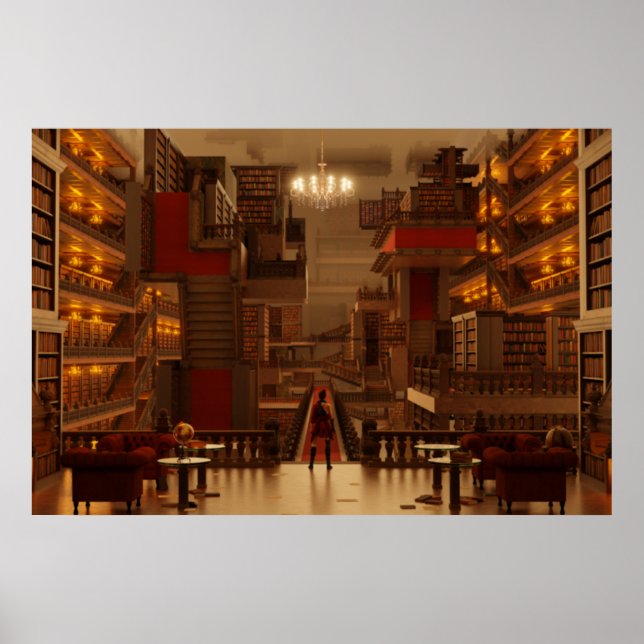 Yttre Bibliotek Poster (Framsidan)