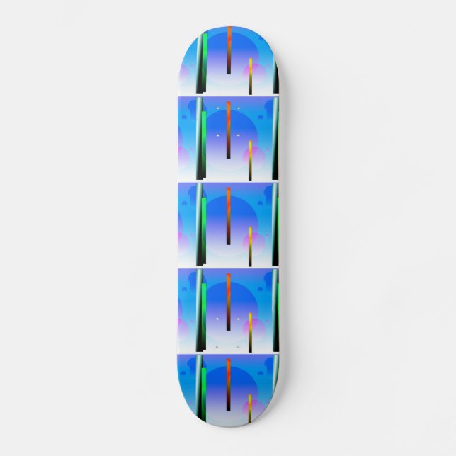 Yttre dimension mini skateboard bräda 18,7 cm (Framsida)